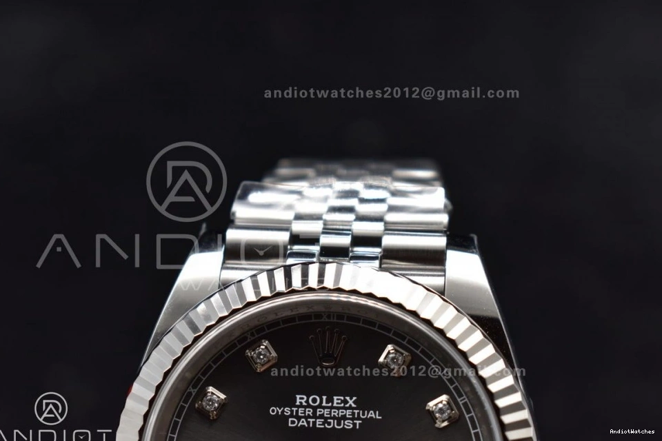 Clean Diamonds Bracelet Jubilee DateJust SS Steel Edition 126334 904L 421 1:1 Dial VR SmartChoice 41 Best Grey On 0823